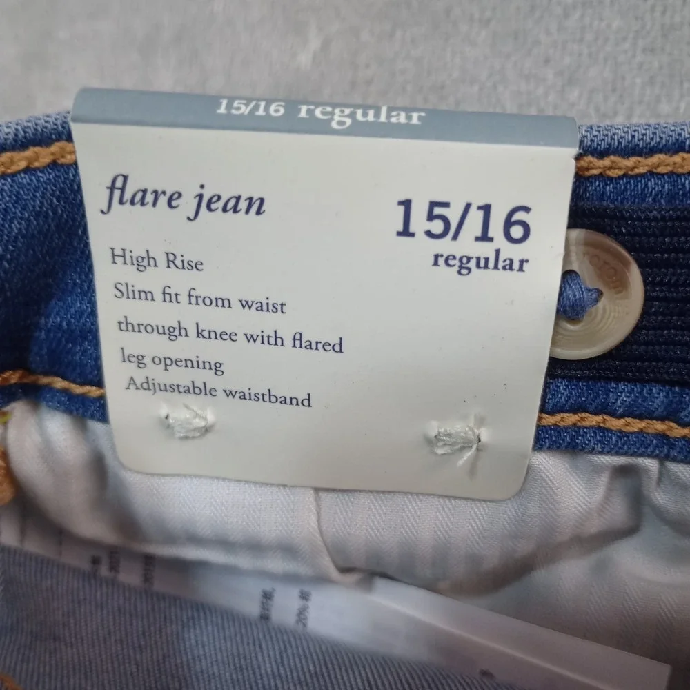 Abercrombie Kids High Rise Flare Girls Jeans 15 - 16 Casual Back to School Y2K‎